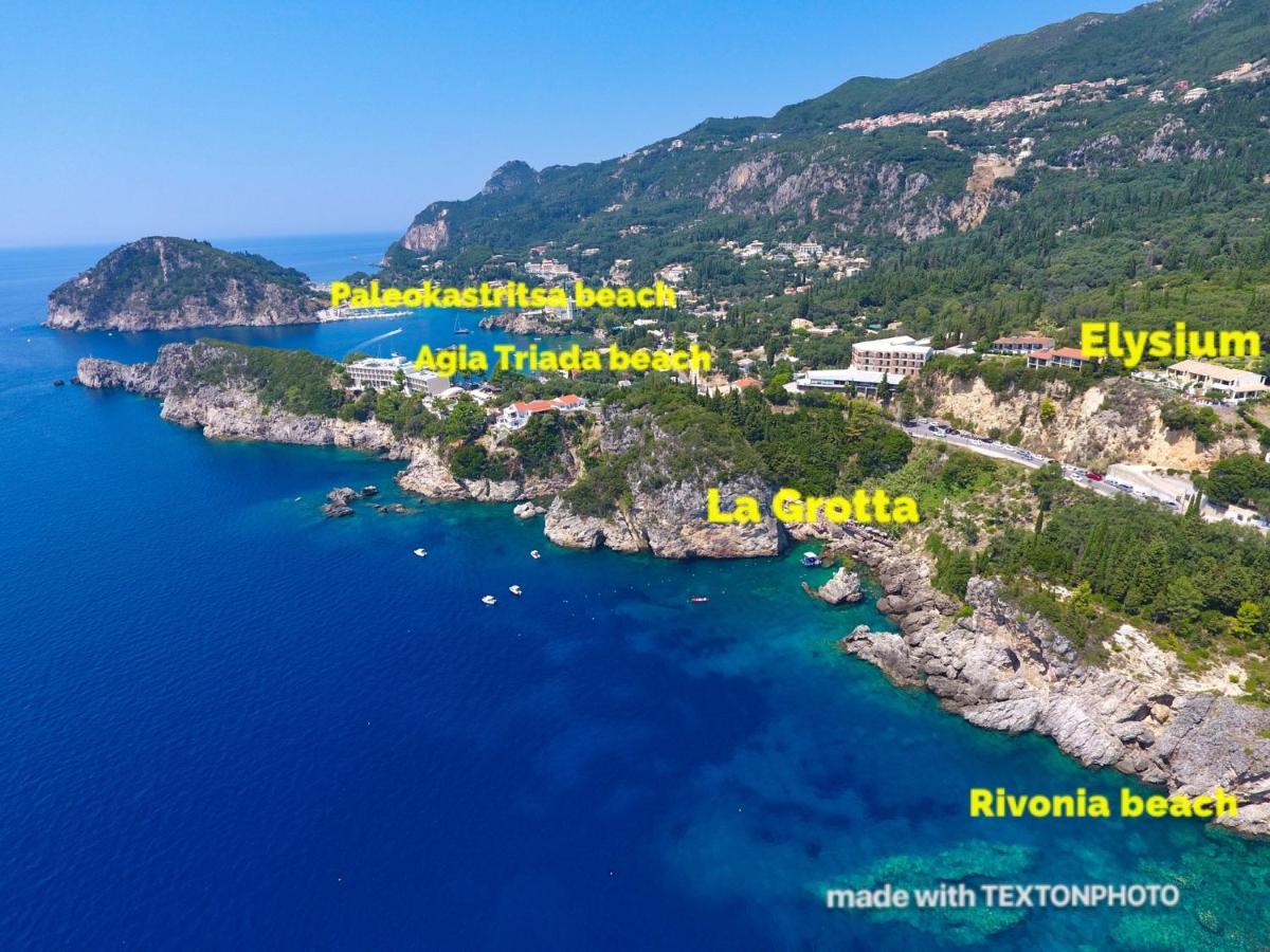 Elysium Apartments Corfu Paleokasztríca Kültér fotó